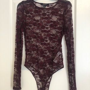 Lace Long Sleeved Bodysuit